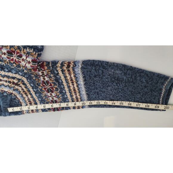 Tiara International Vintage Nordic Snow Flaked Pattern Sweater Size Medium - Picture 6 of 16